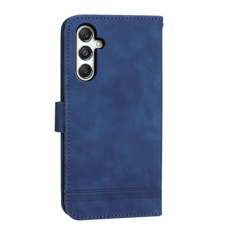 For Samsung Galaxy M35 Dierfeng Dream Line TPU Hybrid PU Leather Phone Case