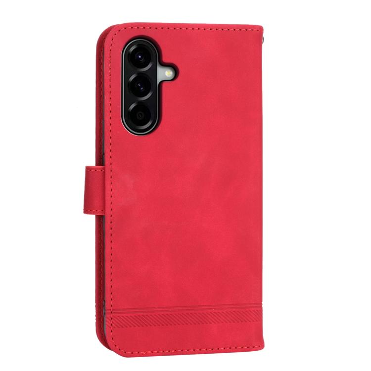 For Samsung Galaxy A57 5G Dierfeng Dream Line TPU Hybrid PU Leather Phone Case