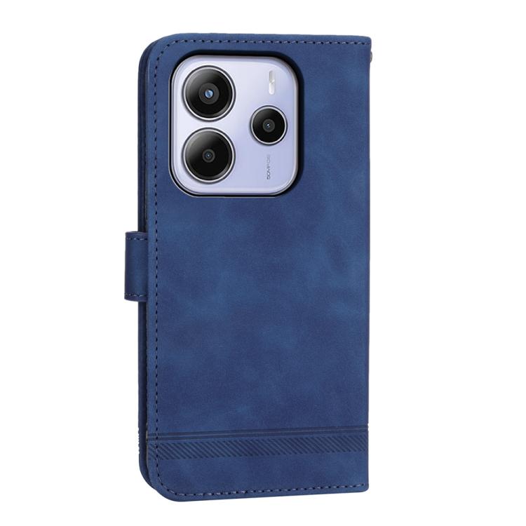 For Redmi Note 14 4G 164.84mm Dierfeng Dream Line TPU Hybrid PU Leather Phone Case