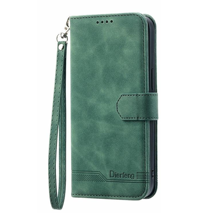 For Redmi Note 14 Pro 4G Dierfeng Dream Line TPU Hybrid PU Leather Phone Case