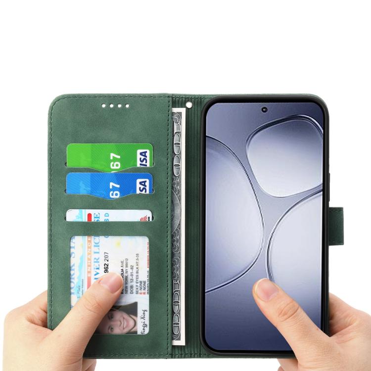For Redmi Note 14 Pro 4G Dierfeng Dream Line TPU Hybrid PU Leather Phone Case