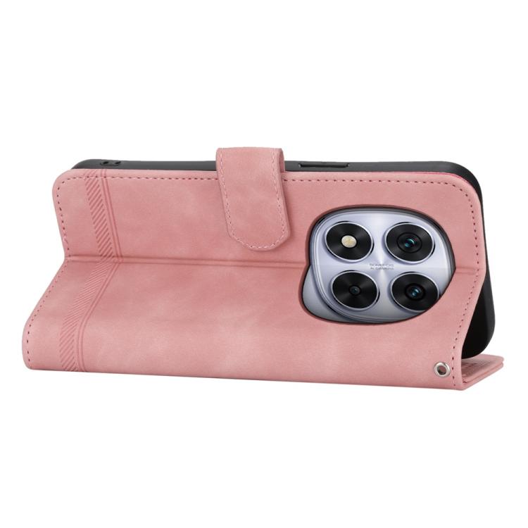 For Redmi Note 14 Pro 4G Dierfeng Dream Line TPU Hybrid PU Leather Phone Case