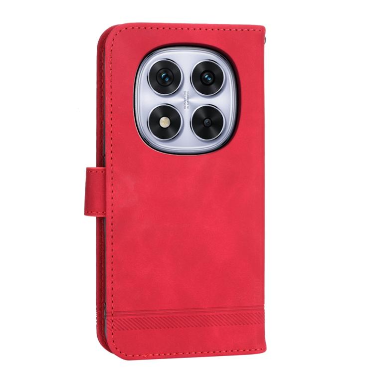 For Redmi Note 14 Pro 4G Dierfeng Dream Line TPU Hybrid PU Leather Phone Case