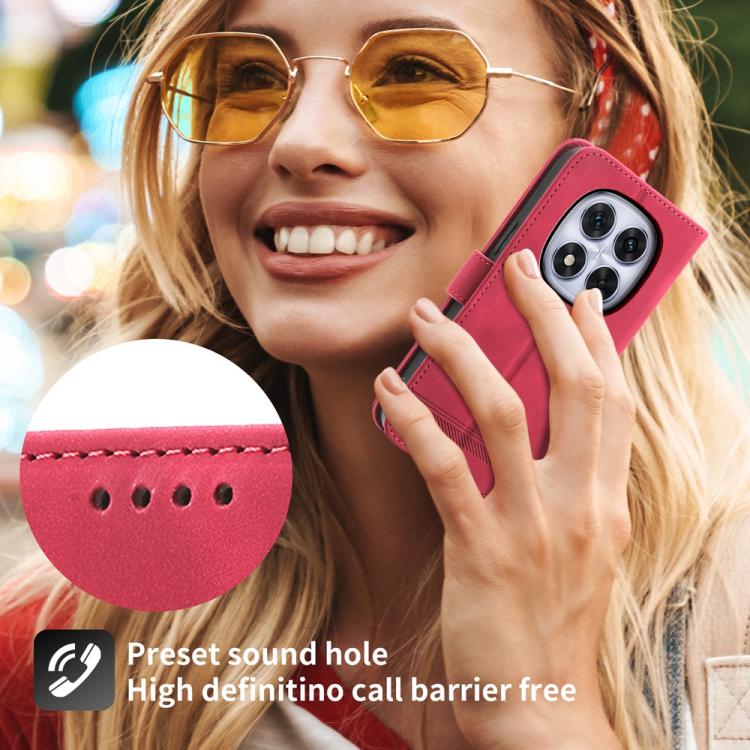 For Redmi Note 14 Pro 4G Dierfeng Dream Line TPU Hybrid PU Leather Phone Case