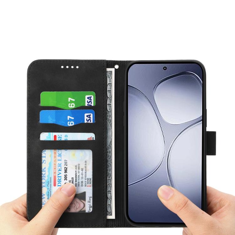 For Redmi Note 14 Pro 4G Dierfeng Dream Line TPU Hybrid PU Leather Phone Case