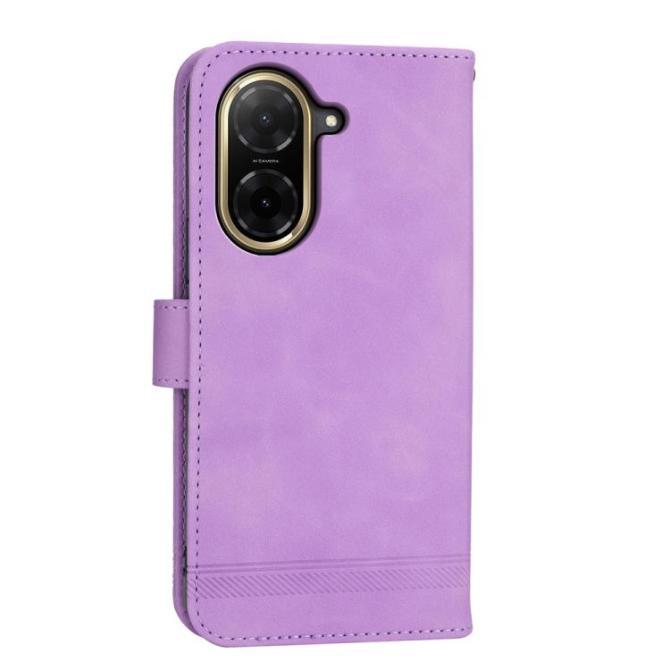 For Redmi A5 4G 171.7mm / Xiaomi Poco C71 Dierfeng Dream Line TPU Hybrid PU Leather Phone Case