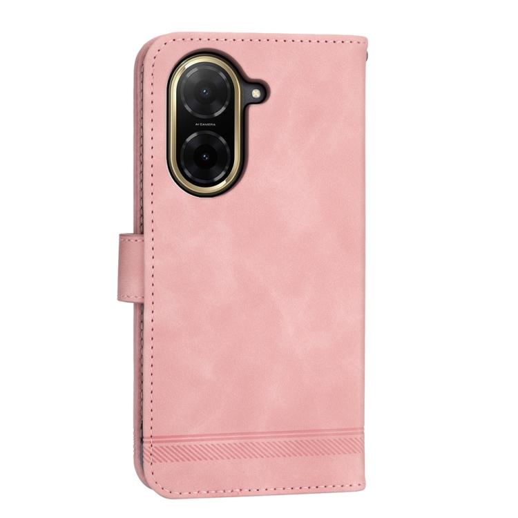 For Redmi A5 4G 171.7mm / Xiaomi Poco C71 Dierfeng Dream Line TPU Hybrid PU Leather Phone Case