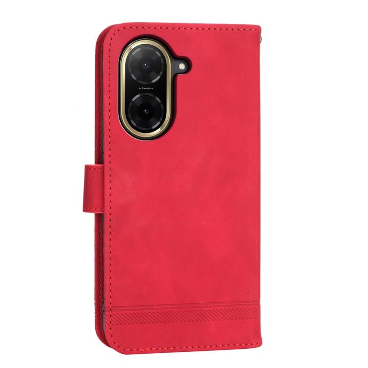 For Redmi A5 4G 171.7mm / Xiaomi Poco C71 Dierfeng Dream Line TPU Hybrid PU Leather Phone Case