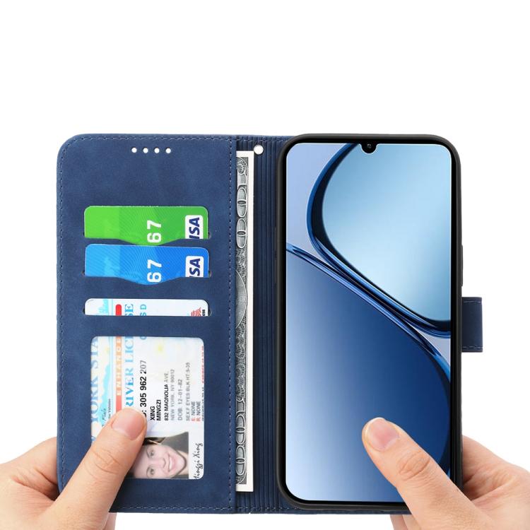 For Redmi A5 4G 171.7mm / Xiaomi Poco C71 Dierfeng Dream Line TPU Hybrid PU Leather Phone Case