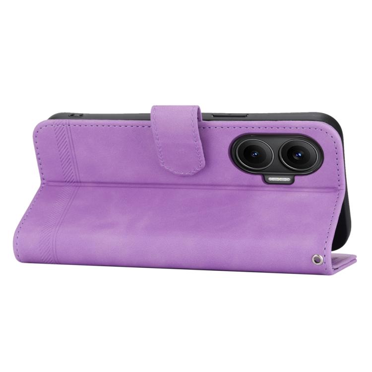 For Redmi Turbo 4 Pro / Xiaomi Poco F7 Dierfeng Dream Line TPU Hybrid PU Leather Phone Case