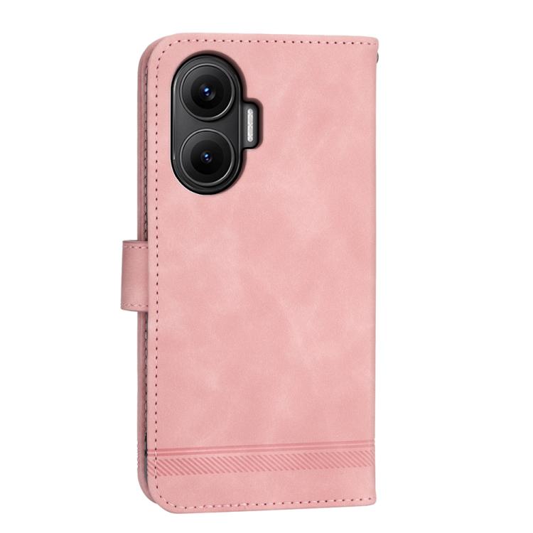 For Redmi Turbo 4 Pro / Xiaomi Poco F7 Dierfeng Dream Line TPU Hybrid PU Leather Phone Case