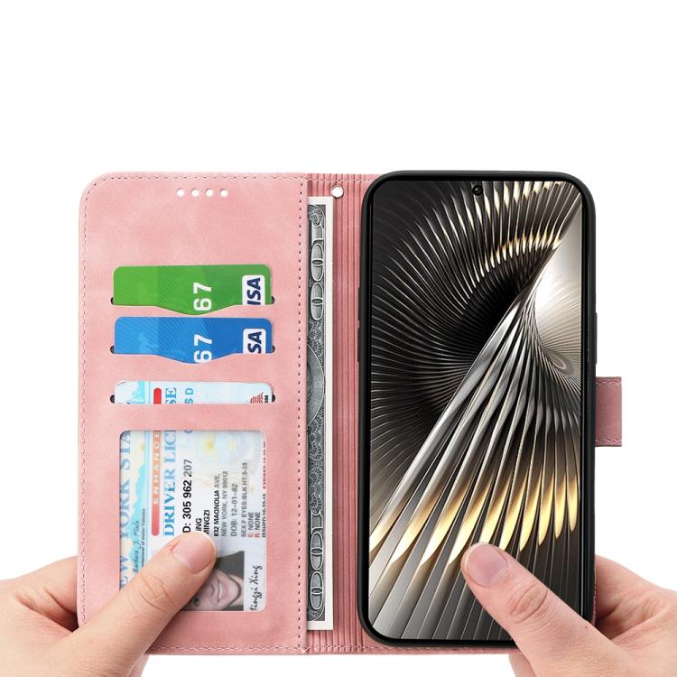 For Redmi Turbo 4 Pro / Xiaomi Poco F7 Dierfeng Dream Line TPU Hybrid PU Leather Phone Case