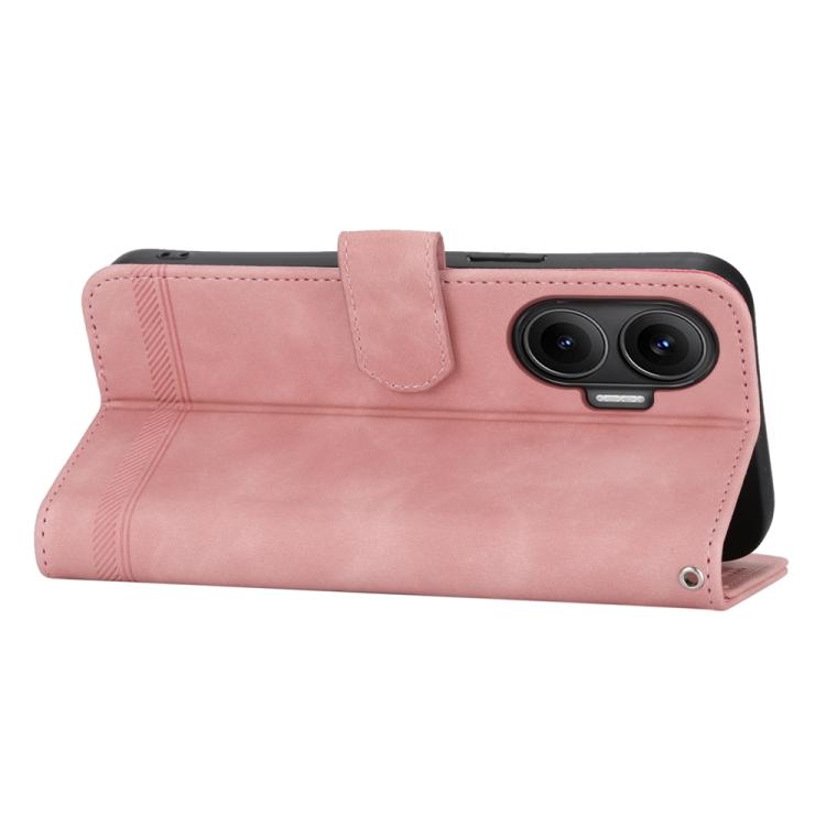 For Redmi Turbo 4 Pro / Xiaomi Poco F7 Dierfeng Dream Line TPU Hybrid PU Leather Phone Case