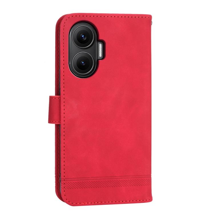 For Redmi Turbo 4 Pro / Xiaomi Poco F7 Dierfeng Dream Line TPU Hybrid PU Leather Phone Case