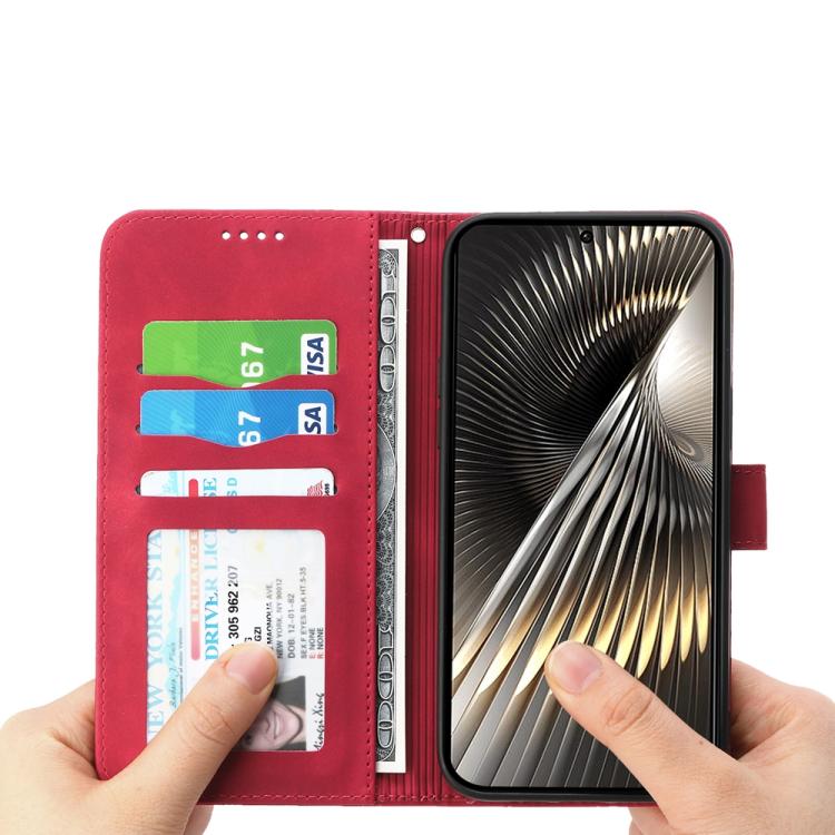 For Redmi Turbo 4 Pro / Xiaomi Poco F7 Dierfeng Dream Line TPU Hybrid PU Leather Phone Case