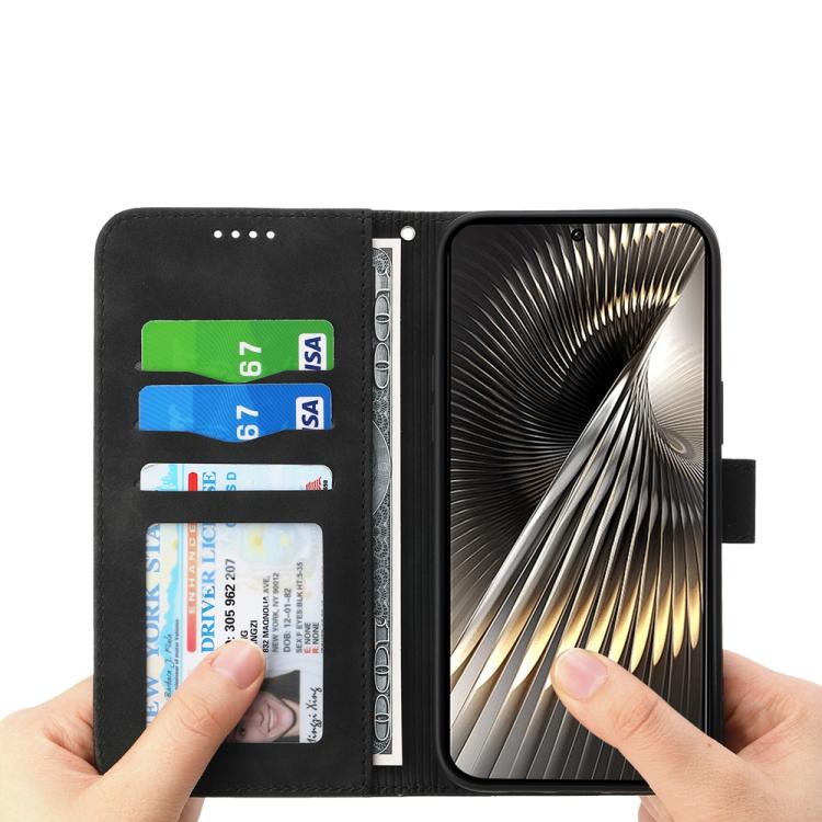 For Redmi Turbo 4 Pro / Xiaomi Poco F7 Dierfeng Dream Line TPU Hybrid PU Leather Phone Case