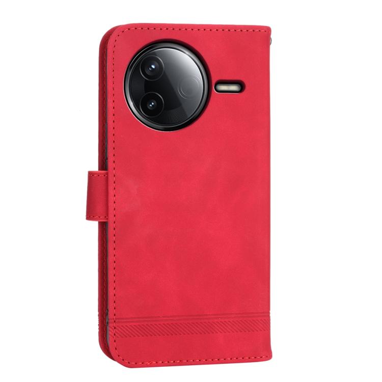For Redmi K80 / K80 Pro Dierfeng Dream Line TPU Hybrid PU Leather Phone Case