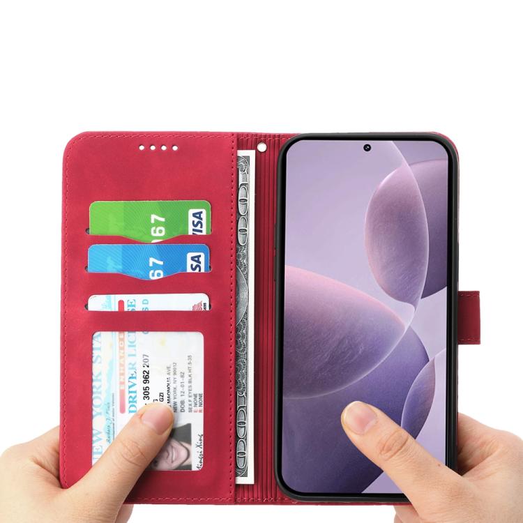 For Redmi K80 / K80 Pro Dierfeng Dream Line TPU Hybrid PU Leather Phone Case