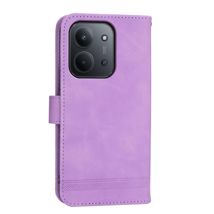 For Redmi 15C 5G / 4G EU 173mm / Poco C85 5G Dierfeng Dream Line TPU Hybrid PU Leather Phone Case