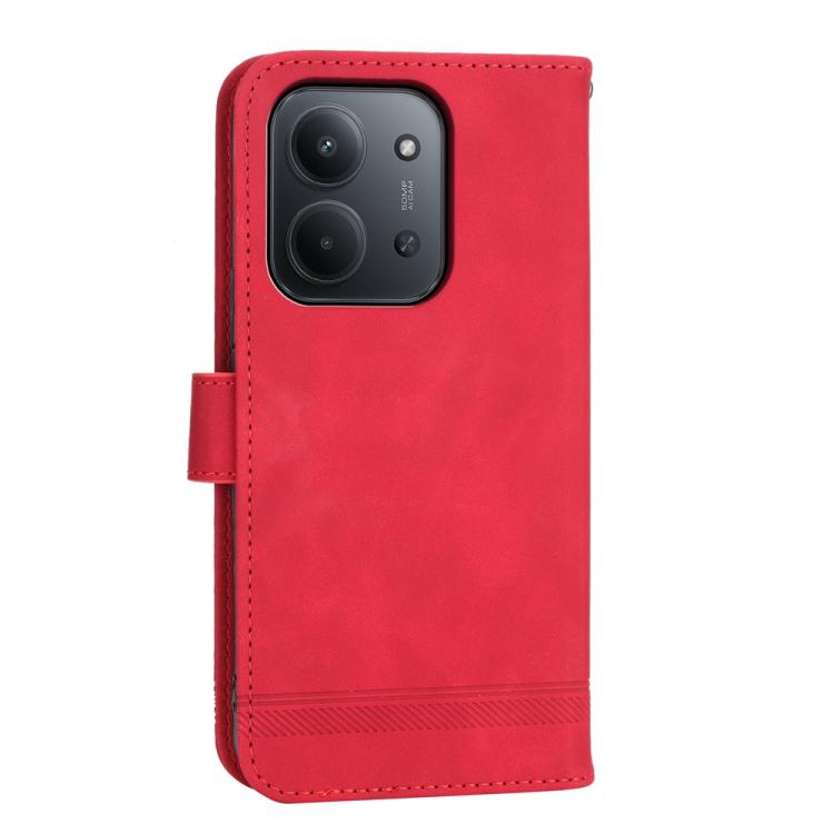 For Redmi 15C 5G / 4G EU 173mm / Poco C85 5G Dierfeng Dream Line TPU Hybrid PU Leather Phone Case