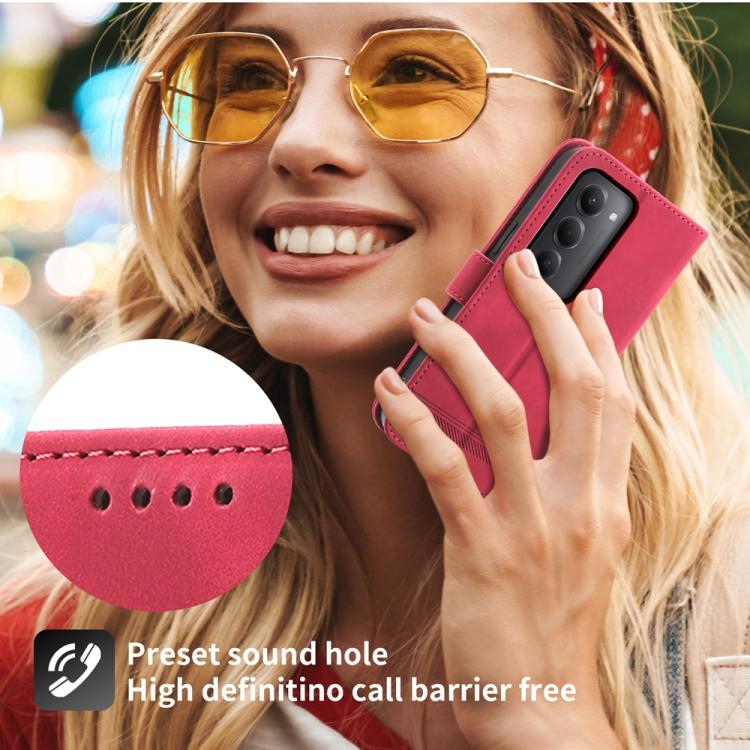 For Redmi 15 5G / 4G EU 171mm Dierfeng Dream Line TPU Hybrid PU Leather Phone Case