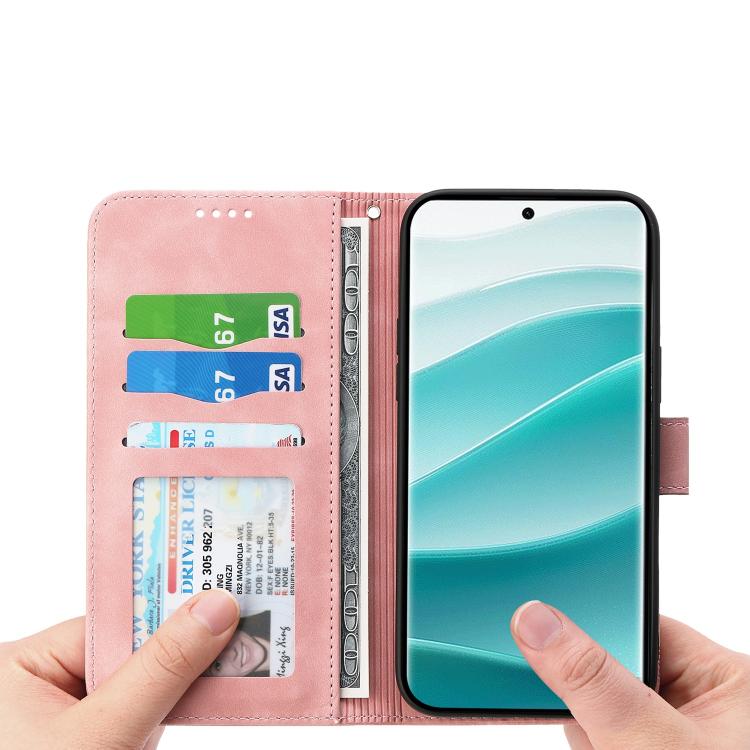 For Redmi Note 15 Pro 5G Global 163.6mm Dierfeng Dream Line TPU Hybrid PU Leather Phone Case