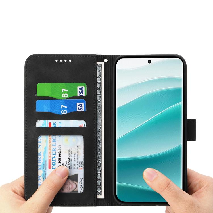 For Redmi Note 15 Pro 5G Global 163.6mm Dierfeng Dream Line TPU Hybrid PU Leather Phone Case