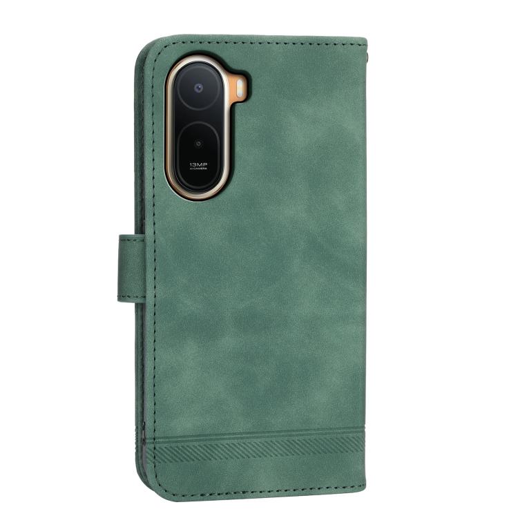 For Redmi A7 Pro 4G / 5G 171mm / Poco C85x 5G Dierfeng Dream Line TPU Hybrid PU Leather Phone Case