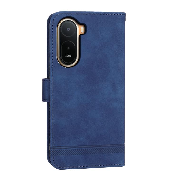 For Redmi A7 Pro 4G / 5G 171mm / Poco C85x 5G Dierfeng Dream Line TPU Hybrid PU Leather Phone Case