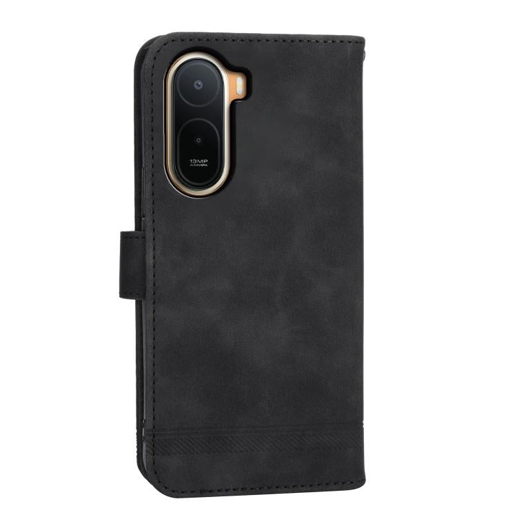 For Redmi A7 Pro 4G / 5G 171mm / Poco C85x 5G Dierfeng Dream Line TPU Hybrid PU Leather Phone Case