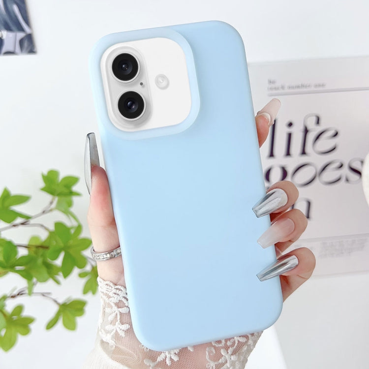 For iPhone 16 Plus PC Hybrid Liquid Silicone Jelly Phone Case