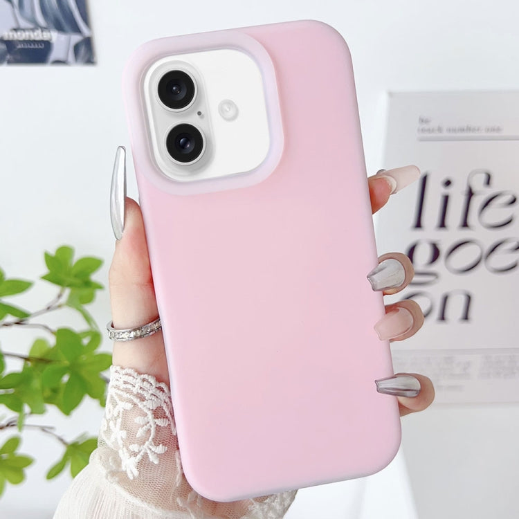 For iPhone 16 Plus PC Hybrid Liquid Silicone Jelly Phone Case
