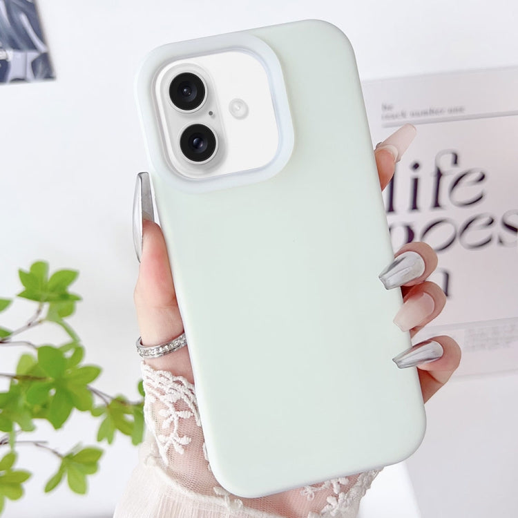 For iPhone 16 Plus PC Hybrid Liquid Silicone Jelly Phone Case