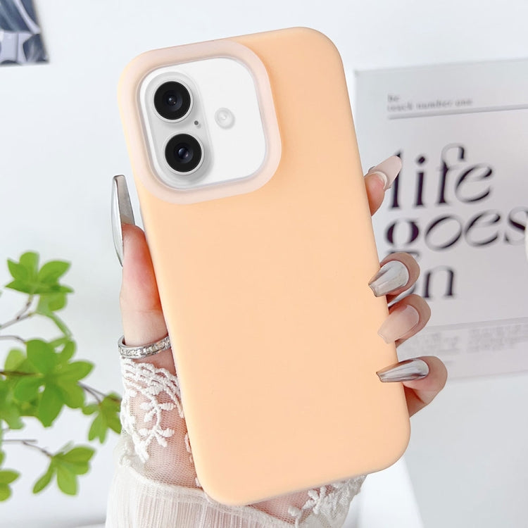 For iPhone 16 Plus PC Hybrid Liquid Silicone Jelly Phone Case