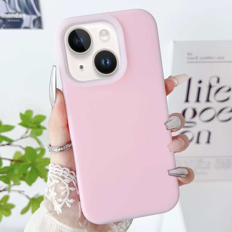 For iPhone 14 PC Hybrid Liquid Silicone Jelly Phone Case