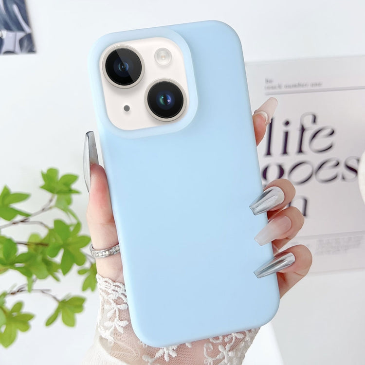 For iPhone 13 PC Hybrid Liquid Silicone Jelly Phone Case