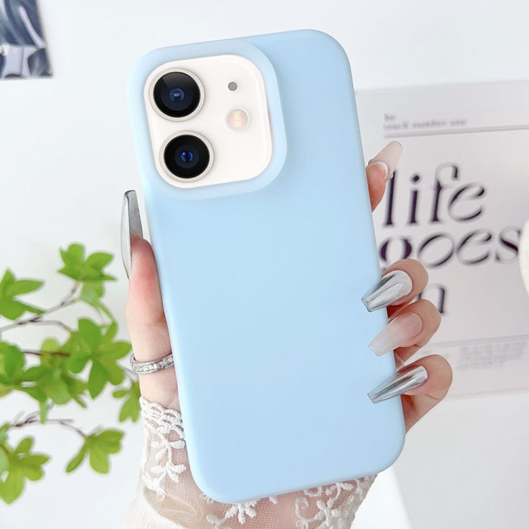 For iPhone 12 PC Hybrid Liquid Silicone Jelly Phone Case