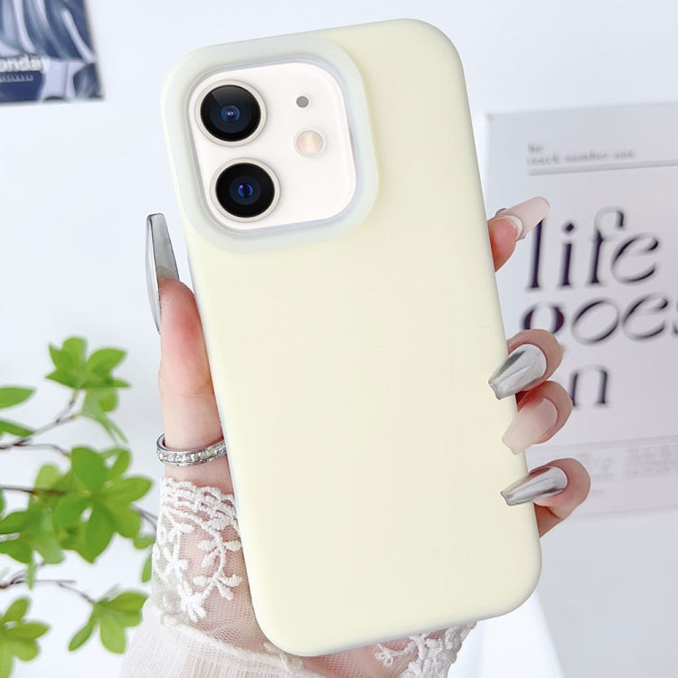 For iPhone 11 PC Hybrid Liquid Silicone Jelly Phone Case