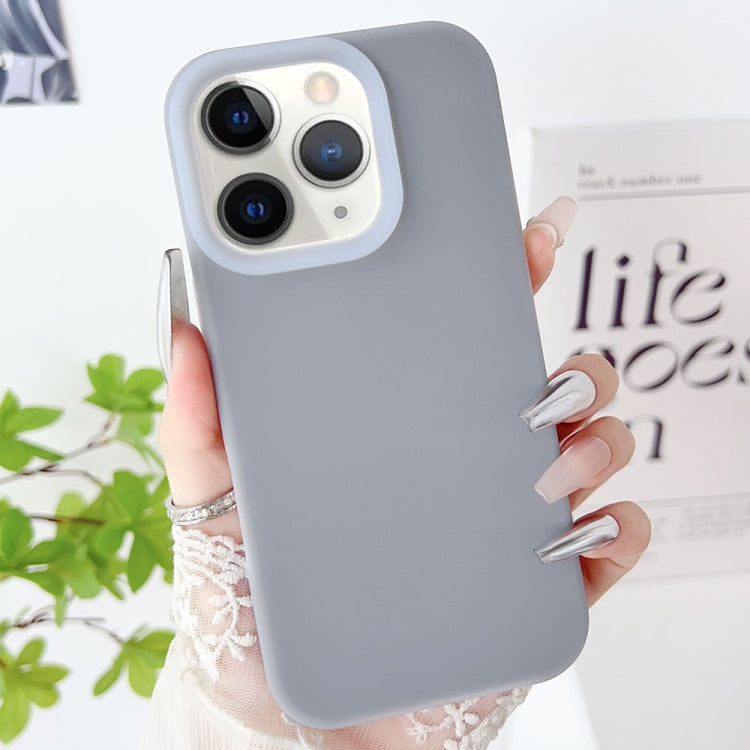 For iPhone 11 Pro PC Hybrid Liquid Silicone Jelly Phone Case