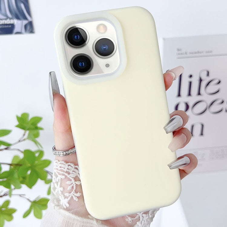 For iPhone 11 Pro PC Hybrid Liquid Silicone Jelly Phone Case