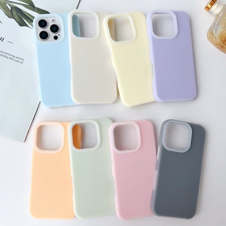 For iPhone 16 Pro PC Hybrid Liquid Silicone Jelly Phone Case