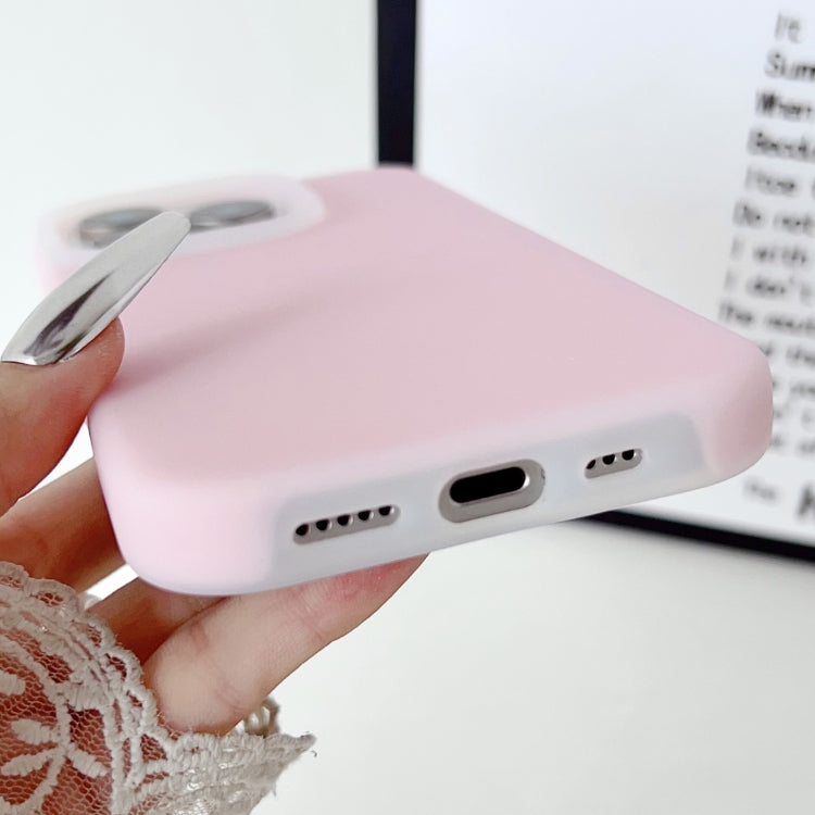 For iPhone 16 Pro PC Hybrid Liquid Silicone Jelly Phone Case