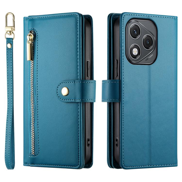 For Honor 400 Lite Global Nine Card-slot Zipper Wallet Bag Leather Phone Case