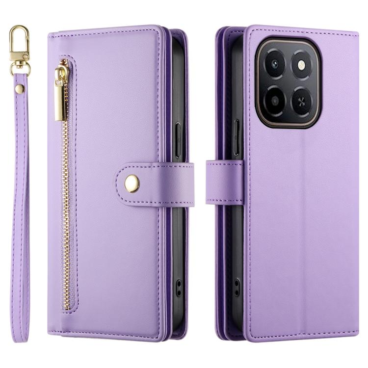 For Honor X6c 4G / X5b / X5b Plus Nine Card-slot Zipper Wallet Bag Leather Phone Case