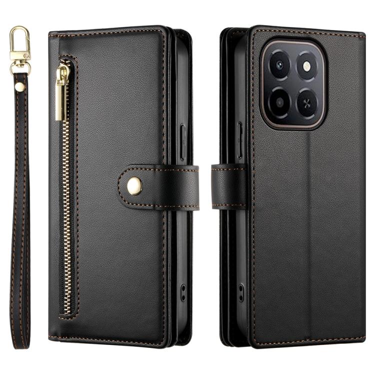 For Honor X6c 4G / X5b / X5b Plus Nine Card-slot Zipper Wallet Bag Leather Phone Case