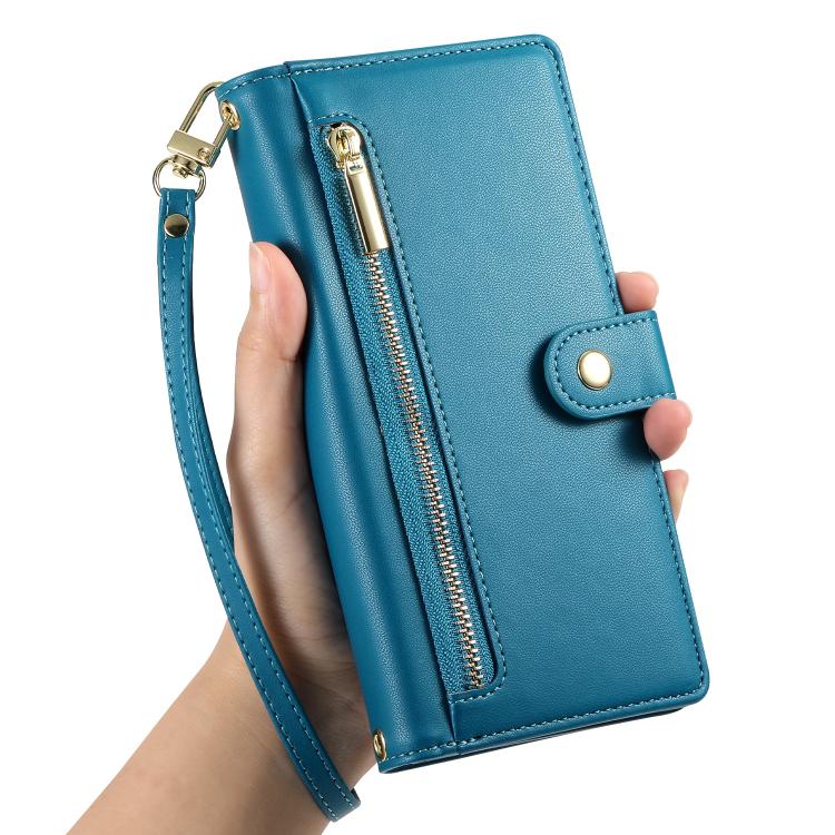 For Honor 600 Global / 600 Pro Global Nine Card-slot Zipper Wallet Bag Leather Phone Case