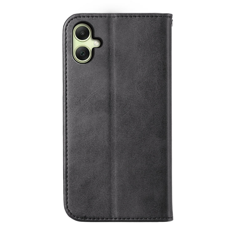 For Samsung Galaxy A06 4G / 5G / A07 4G Cubic Grid Calf Texture Magnetic Leather Phone Case