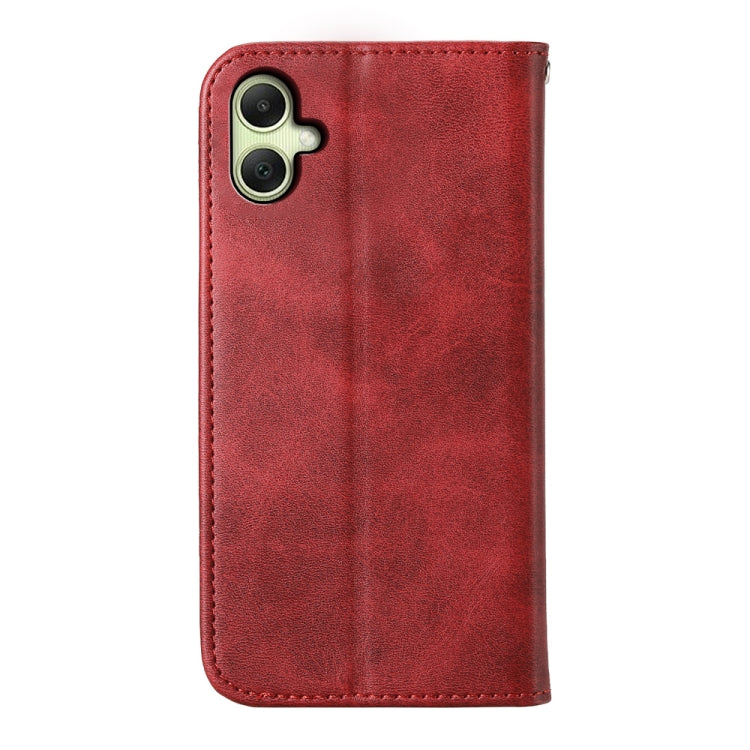 For Samsung Galaxy A06 4G / 5G / A07 4G Cubic Grid Calf Texture Magnetic Leather Phone Case