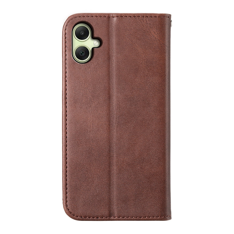 For Samsung Galaxy A06 4G / 5G / A07 4G Cubic Grid Calf Texture Magnetic Leather Phone Case