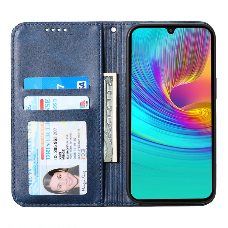 For Samsung Galaxy A26 5G / A16 / A17 4G Cubic Grid Calf Texture Magnetic Leather Phone Case
